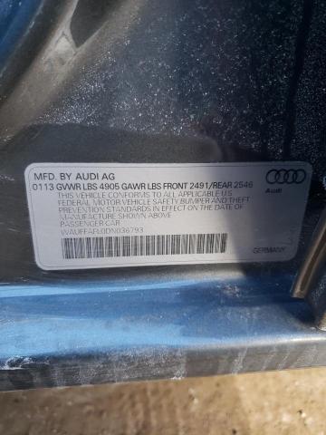 Photo 10 from auction – 2013 AUDI A4 PREMIUM with VIN WAUFFAFL0DN036793