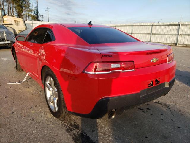 Photo 3 from auction – 2015 CHEVROLET CAMARO LT with VIN 2G1FD1E35F9309929