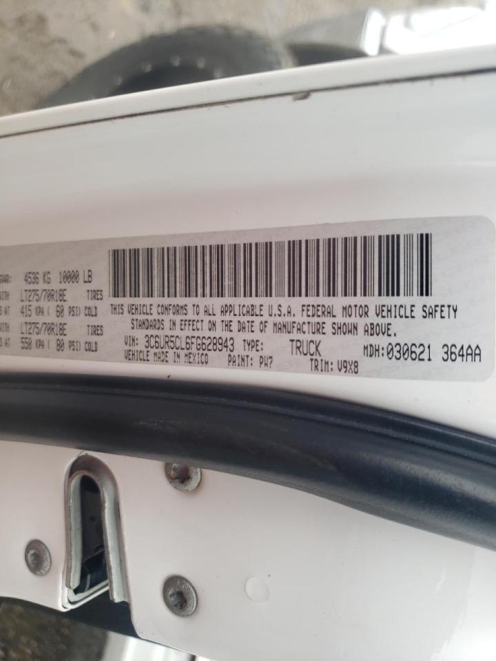 Photo 10 from auction – 2015 RAM 2500 ST with VIN 3C6UR5CL6FG628943