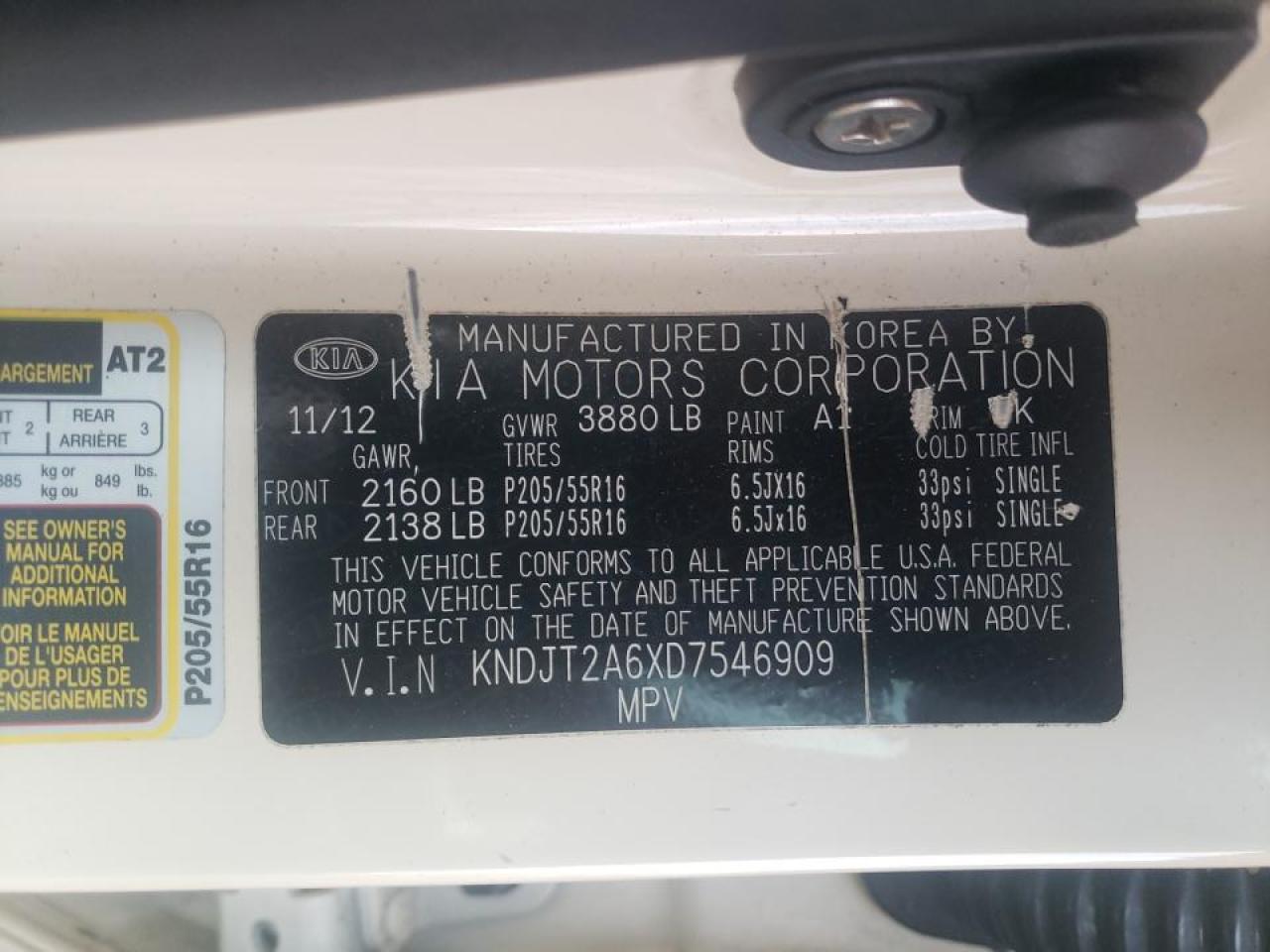 Photo 10 from auction – 2013 KIA SOUL + with VIN KNDJT2A6XD7546909