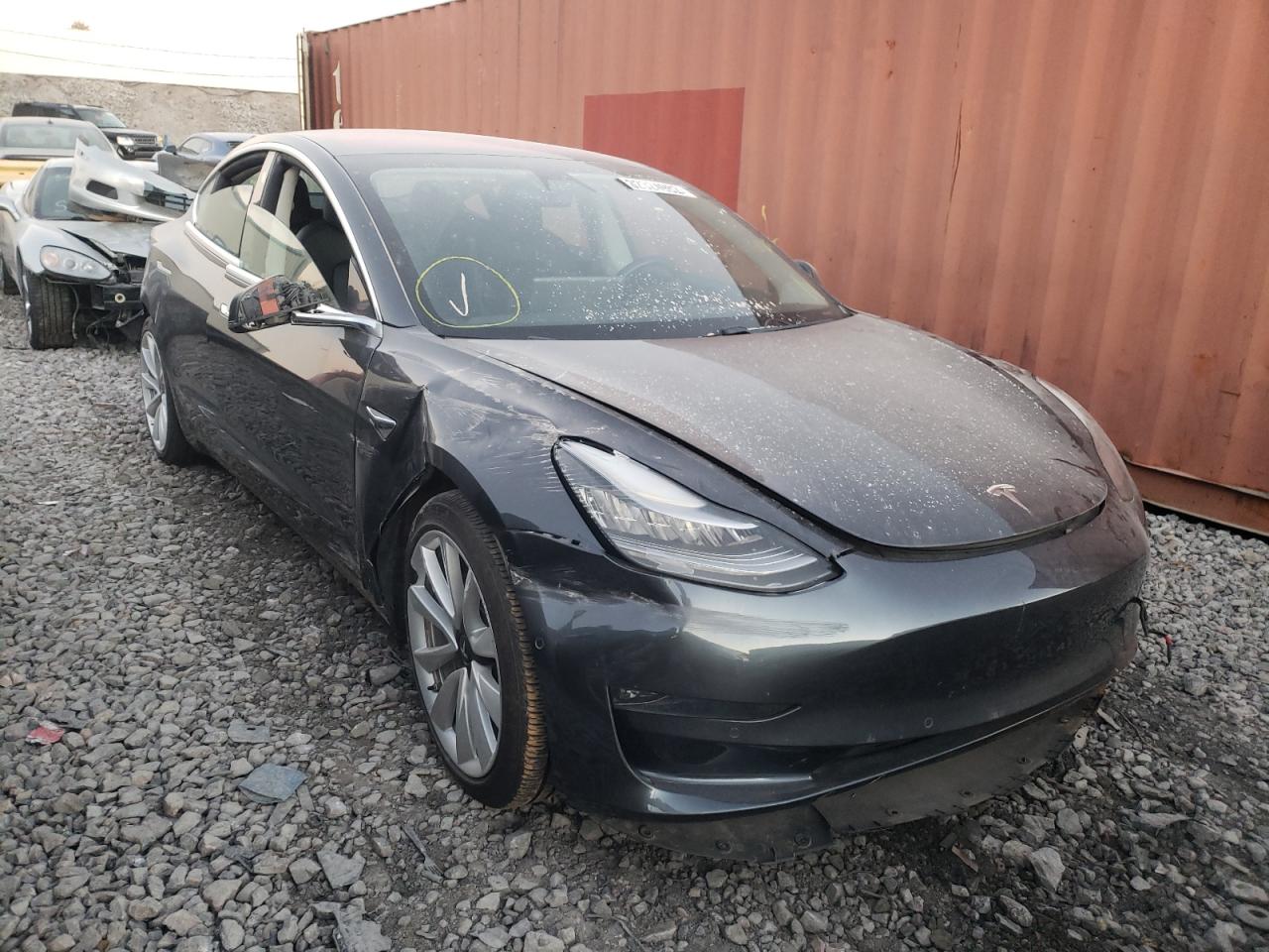 TESLA MODEL 3 2017 with VIN 5YJ3E1EA1HF000110 - Photo from auction