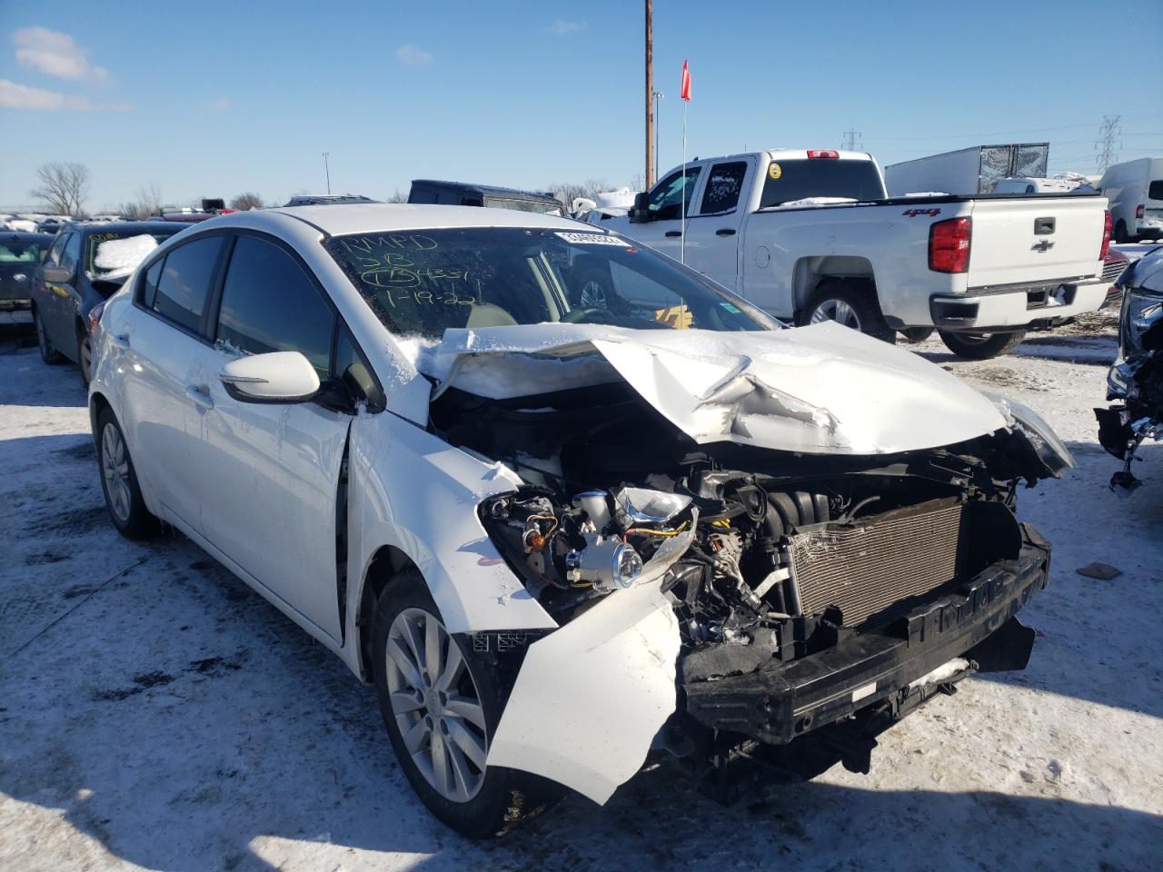 KIA FORTE LX 2016 with VIN KNAFX4A62G5603476 - Photo from auction