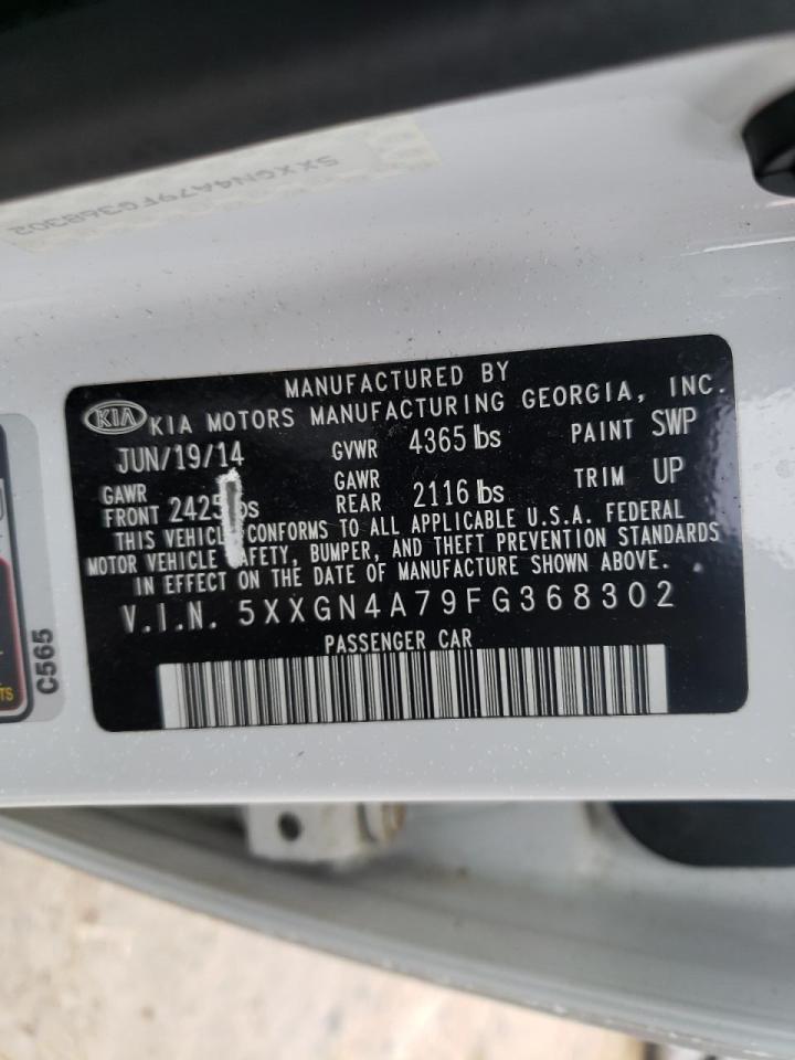 Photo 10 from auction – 2015 KIA OPTIMA EX with VIN 5XXGN4A79FG368302
