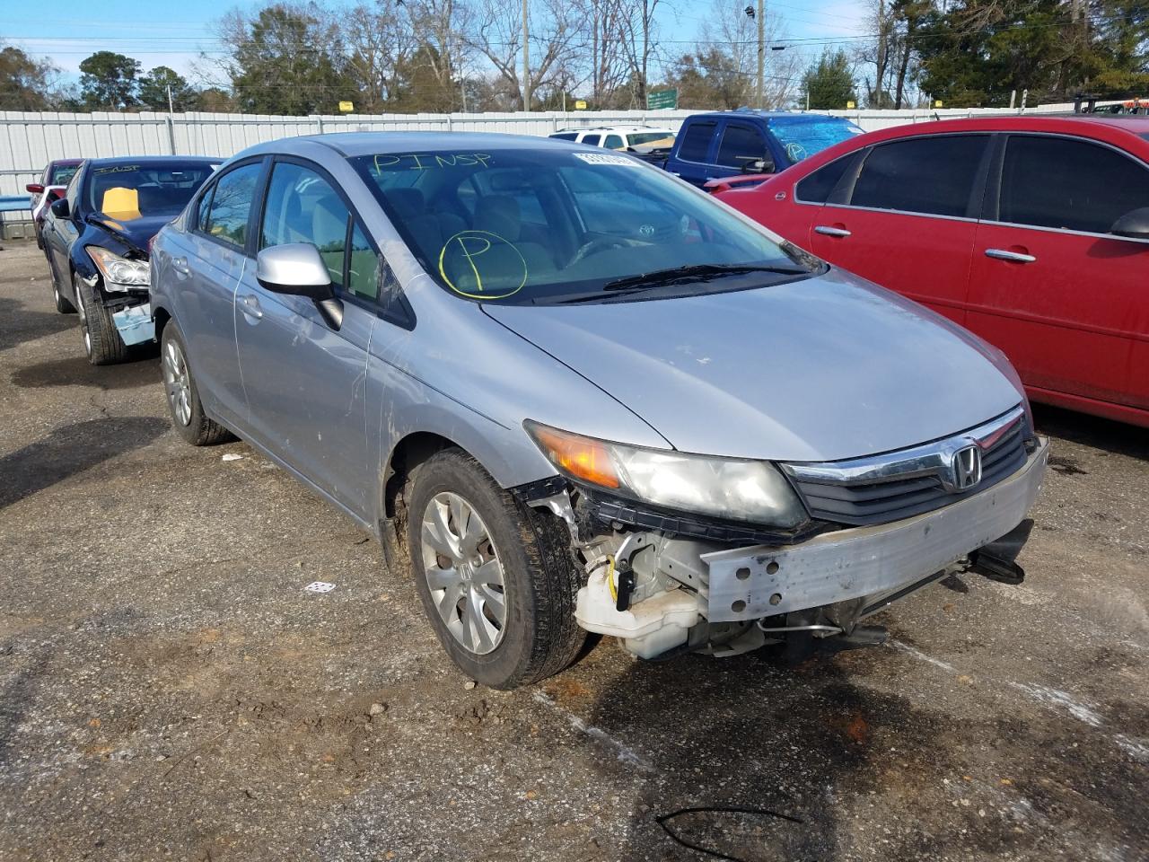 HONDA CIVIC LX 2012 with VIN 19XFB2F50CE068832 - Photo from auction