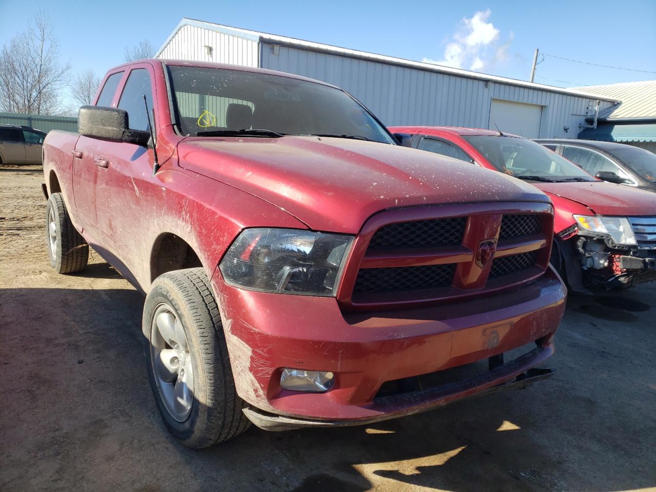 DODGE RAM 1500 S 2012 with VIN 1C6RD7FT9CS325428 - Photo from auction