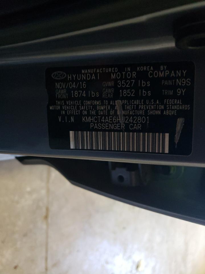 Photo 10 from auction – 2017 HYUNDAI ACCENT SE with VIN KMHCT4AE6HU242801
