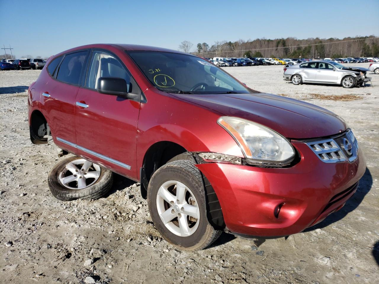 NISSAN ROGUE S 2012 with VIN JN8AS5MT4CW286554 - Photo from auction