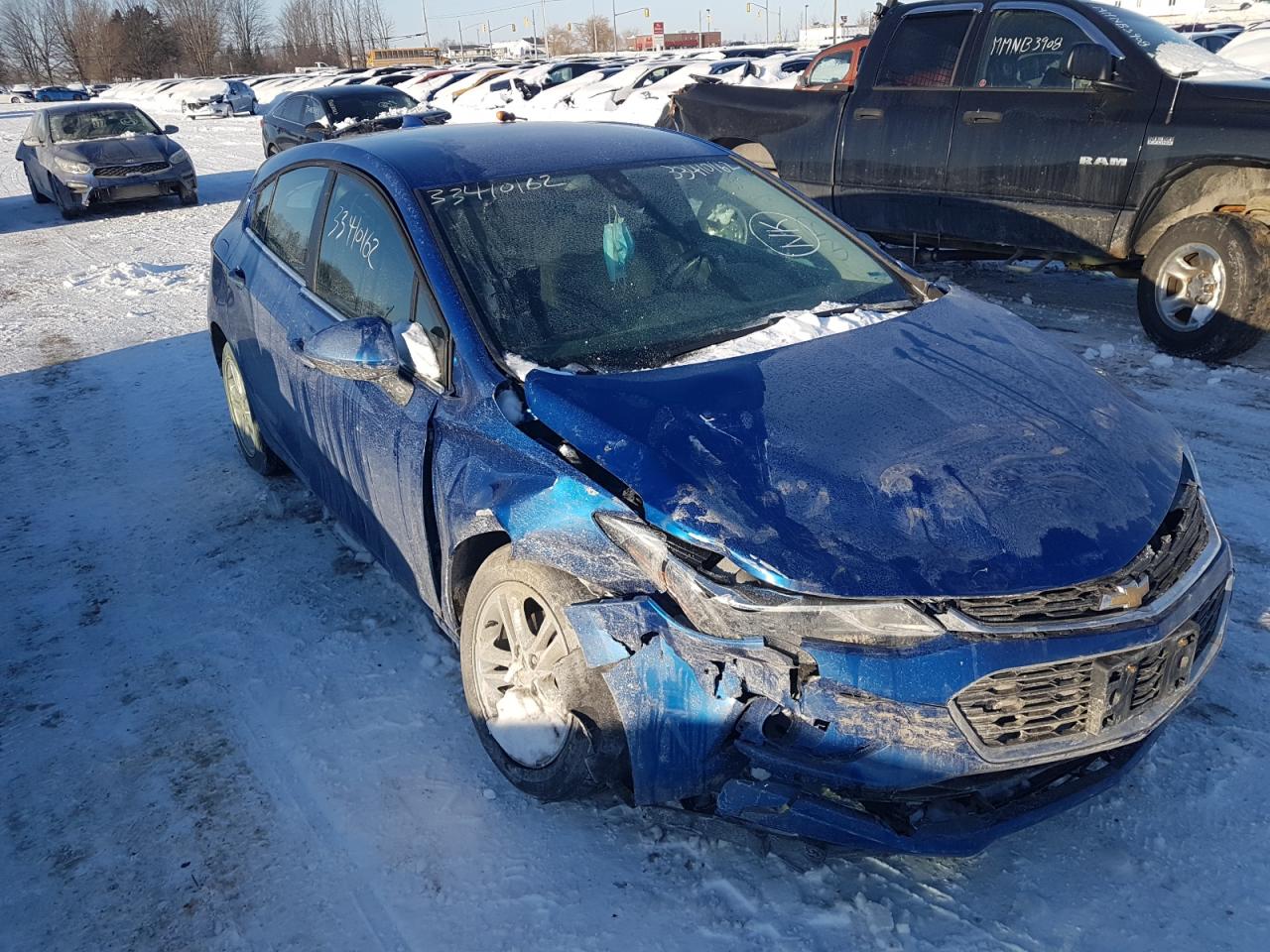 CHEVROLET CRUZE LT 2018 with VIN 3G1BE6SM2JS555001 - Photo from auction