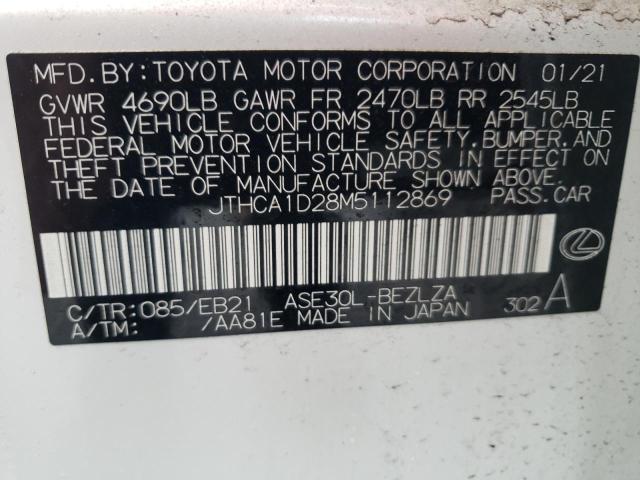 Photo 10 from auction – 2021 LEXUS IS 300 with VIN JTHCA1D28M5112869