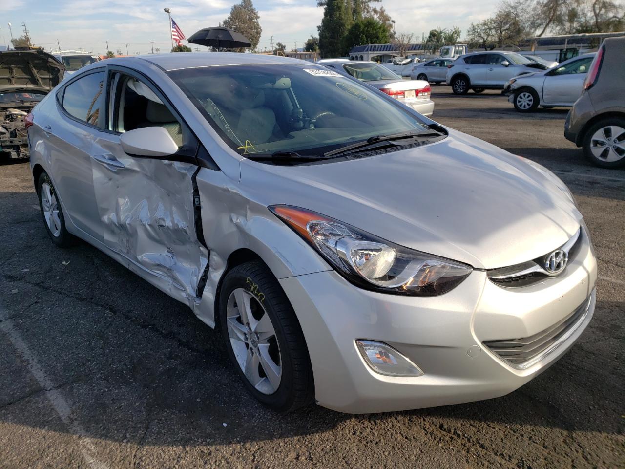 HYUNDAI ELANTRA GL 2012 with VIN KMHDH4AE0CU345596 - Photo from auction