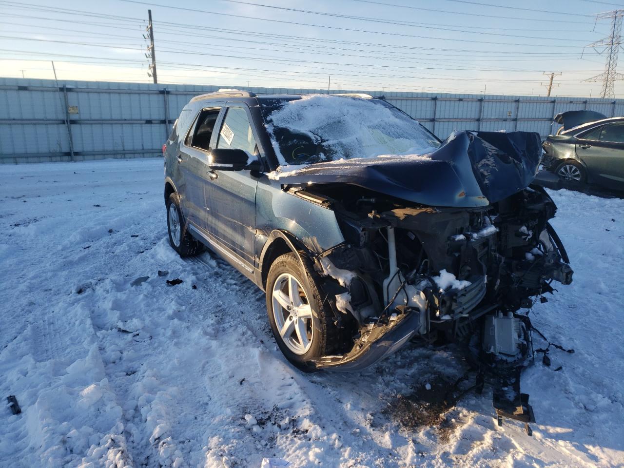 FORD EXPLORER X 2017 with VIN 1FM5K8D86HGE35764 - Photo from auction