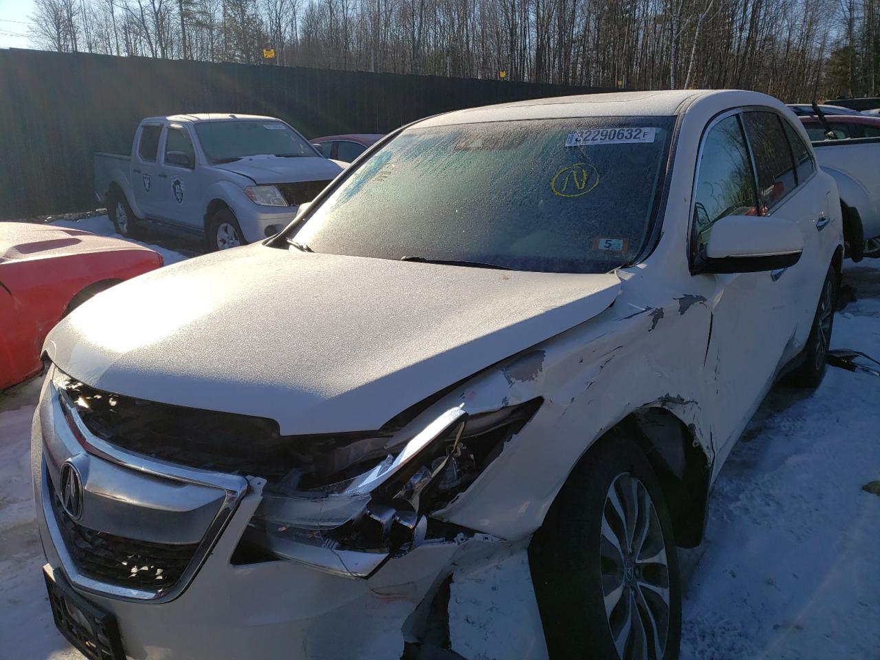 Photo 2 from auction – 2016 ACURA MDX TECHNO with VIN 5FRYD4H49GB053005