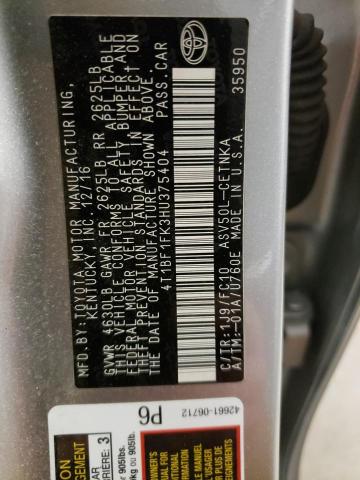 Photo 10 from auction – 2017 TOYOTA CAMRY LE with VIN 4T1BF1FK3HU375404