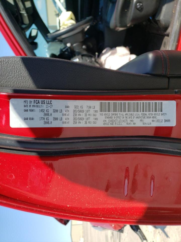 Photo 10 from auction – 2018 DODGE DURANGO R/ with VIN 1C4SDHCT1JC114171