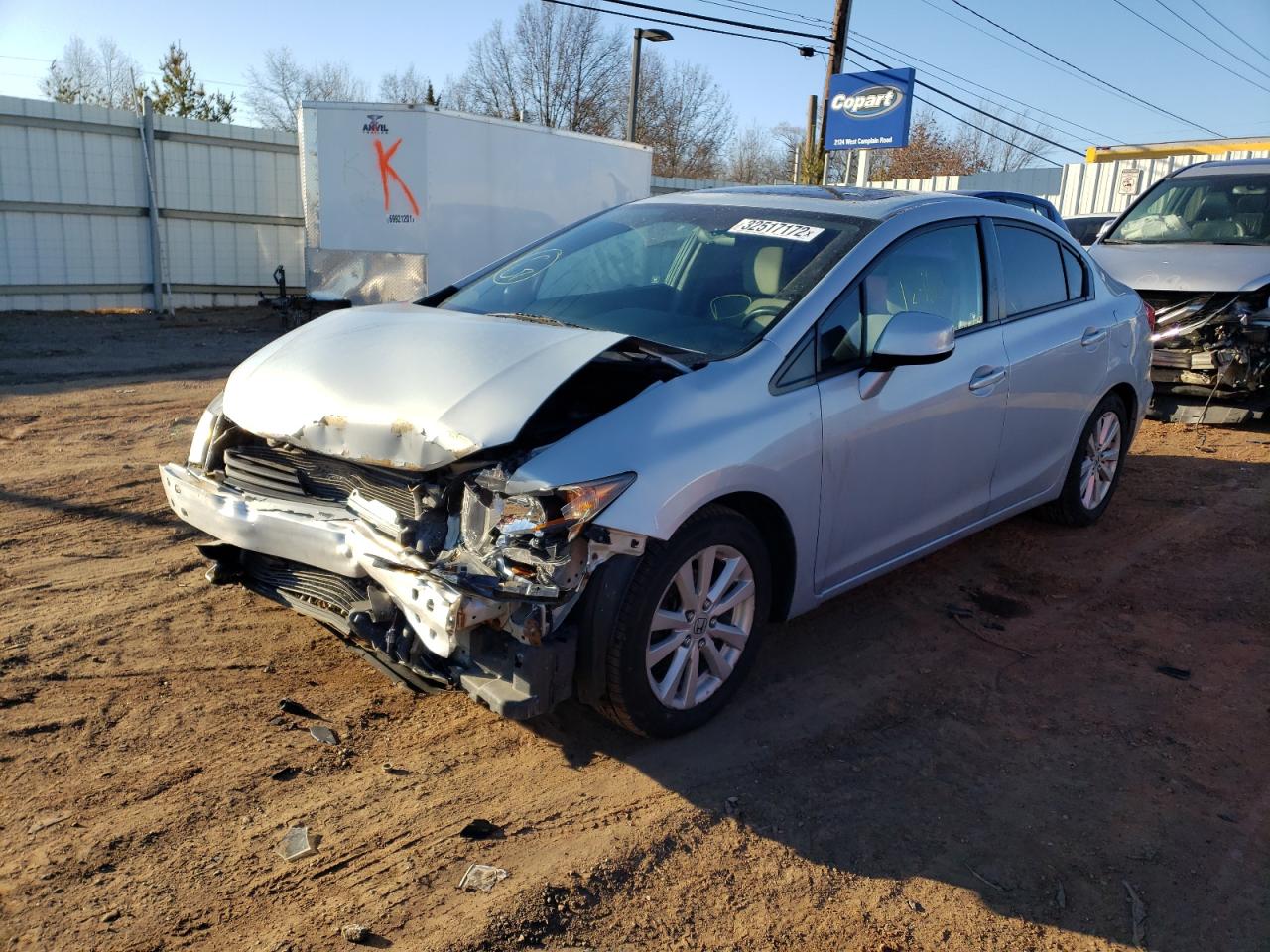Photo 2 from auction – 2012 HONDA CIVIC EX with VIN 19XFB2F80CE040586