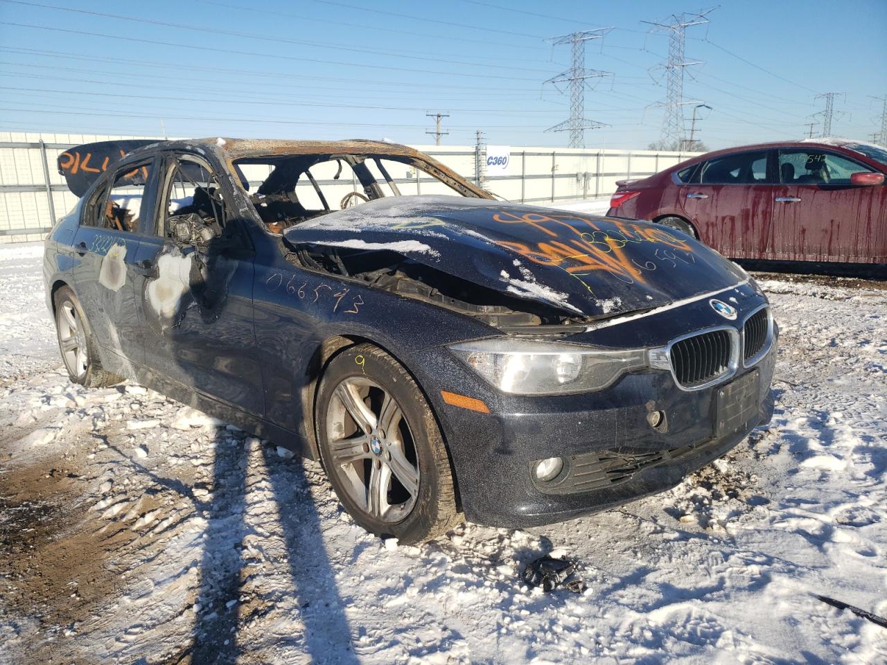 BMW 328 I 2013 with VIN WBA3A5G56DNP26850 - Photo from auction