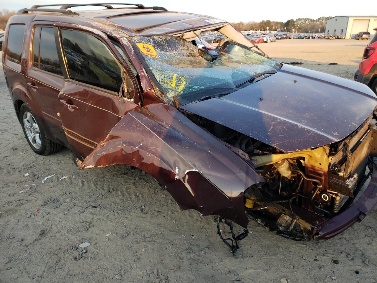 Photo 9 from auction – 2012 HONDA PILOT EXL with VIN 5FNYF4H5XCB064500