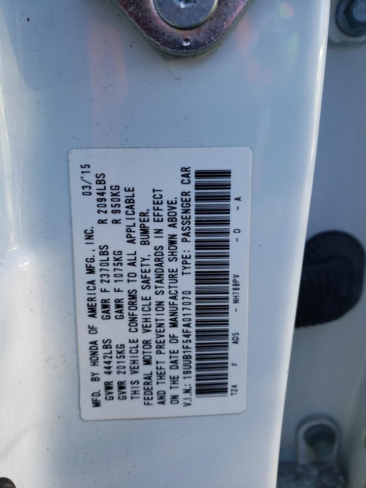 Photo 10 from auction – 2015 ACURA TLX TECH with VIN 19UUB1F54FA017070