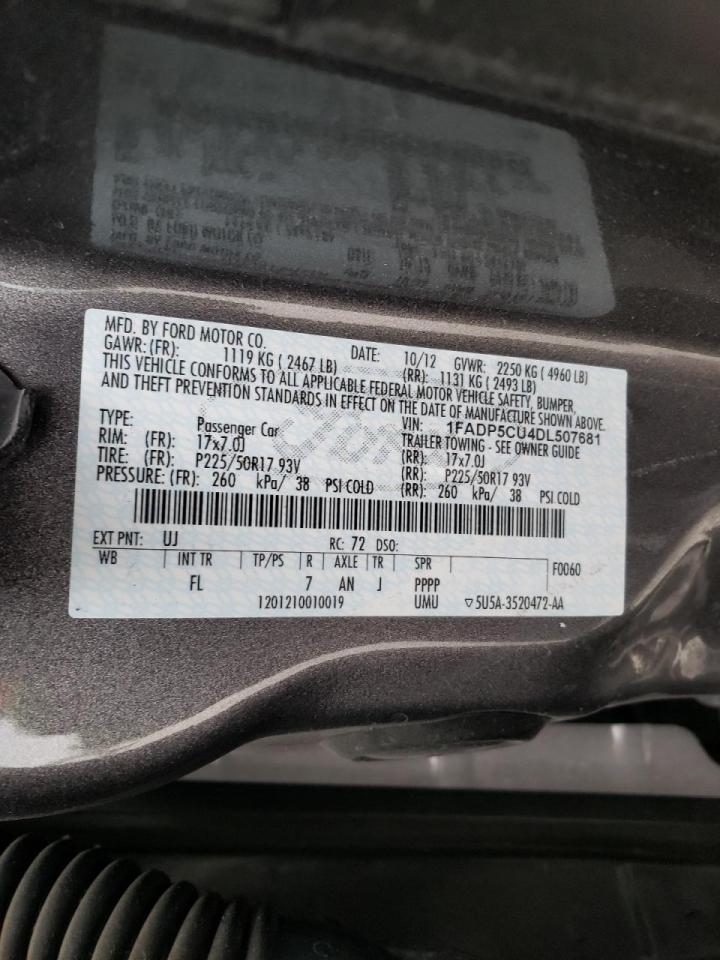 Photo 10 from auction – 2013 FORD C-MAX PREM with VIN 1FADP5CU4DL507681