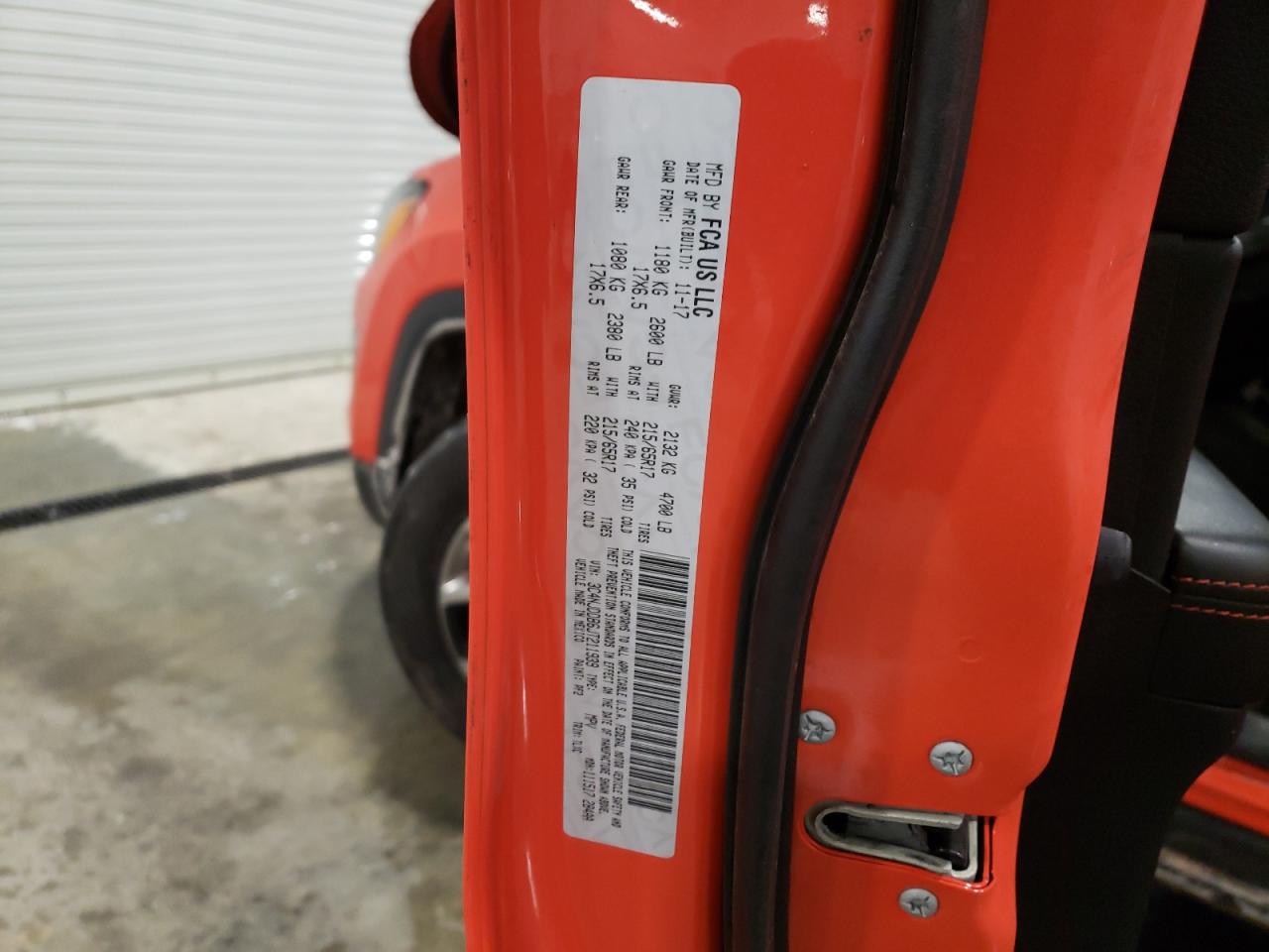 Photo 10 from auction – 2018 JEEP COMPASS TR with VIN 3C4NJDDB6JT211939
