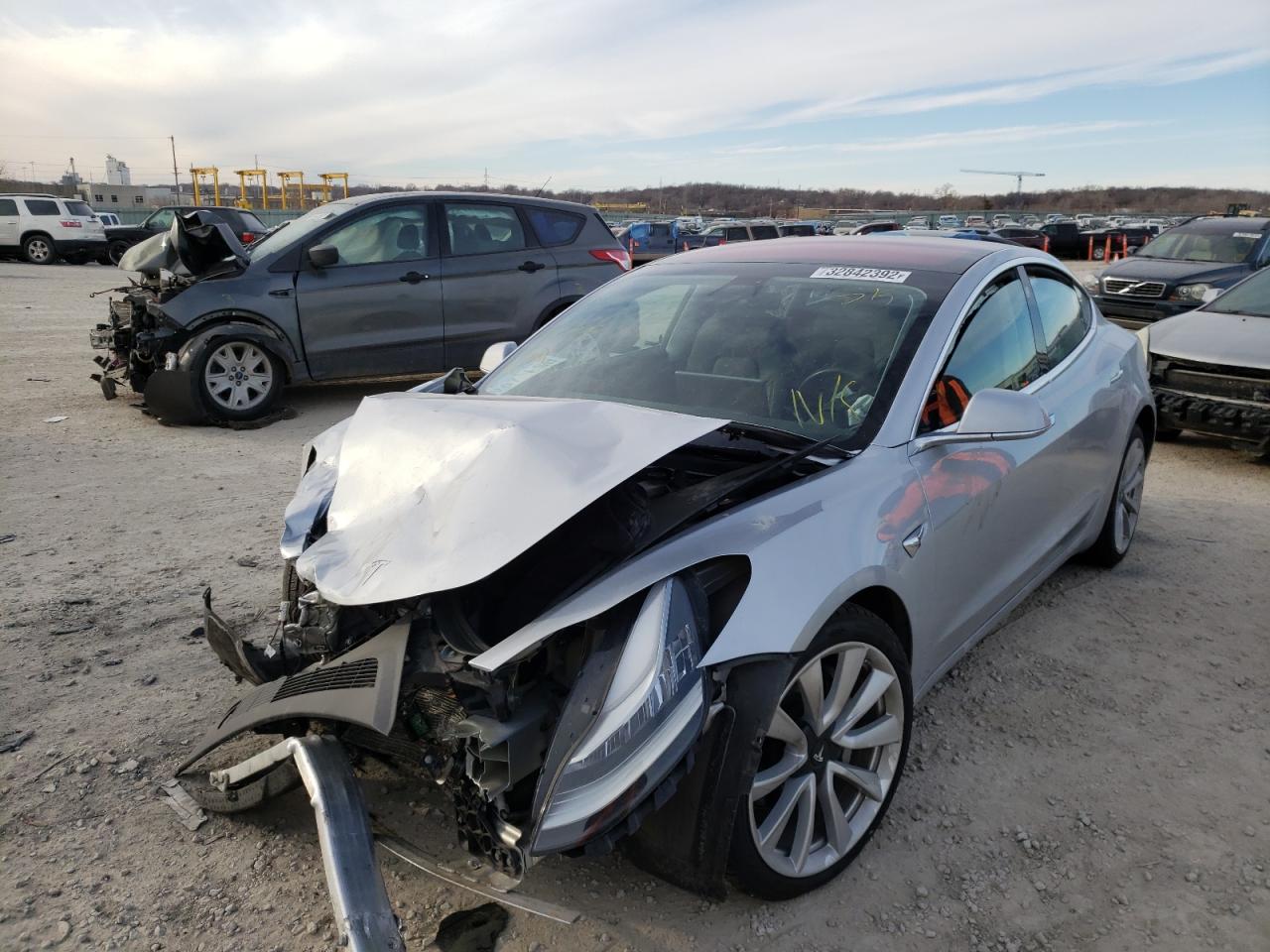 Photo 2 from auction – 2018 TESLA MODEL 3 with VIN 5YJ3E1EB0JF117045