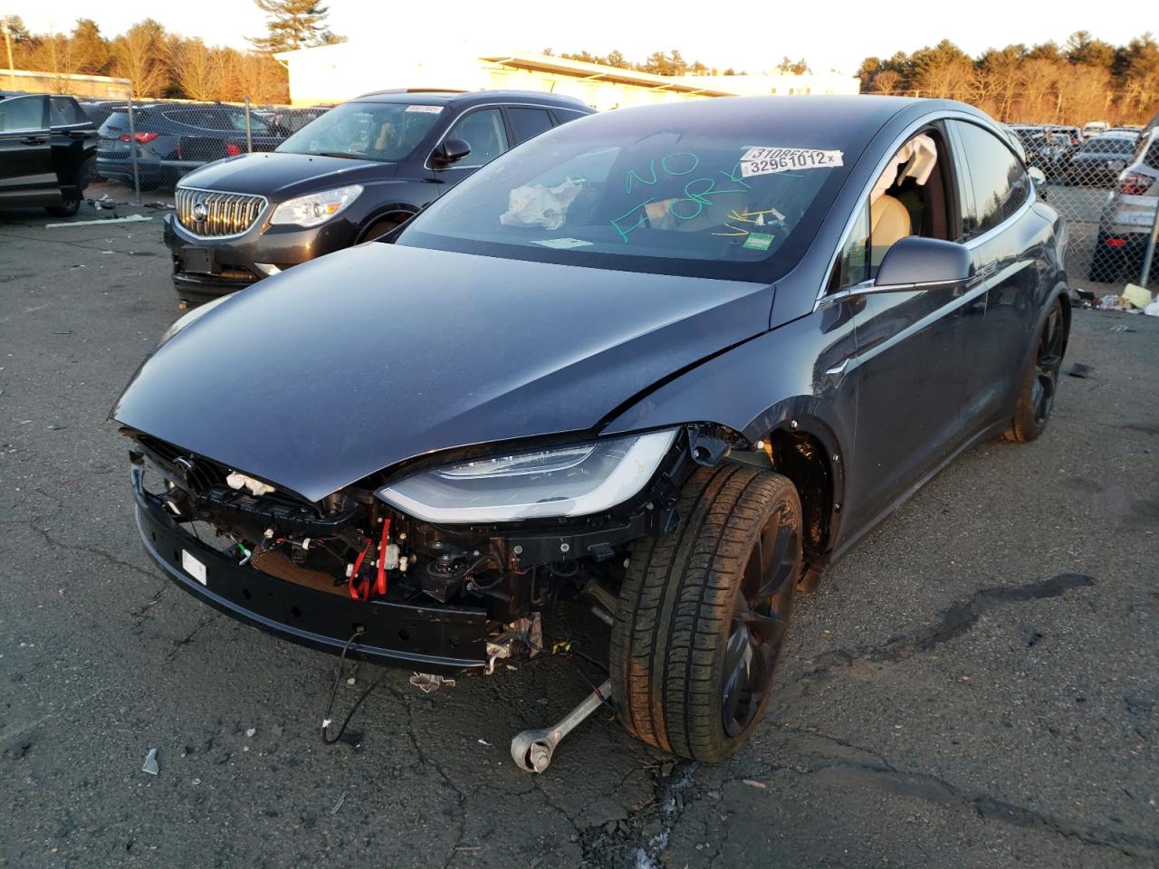 Photo 2 from auction – 2021 TESLA MODEL X with VIN 5YJXCBE20MF316114