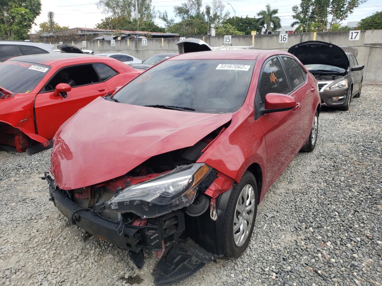 Photo 2 from auction – 2017 TOYOTA COROLLA L with VIN 5YFBURHE0HP660865
