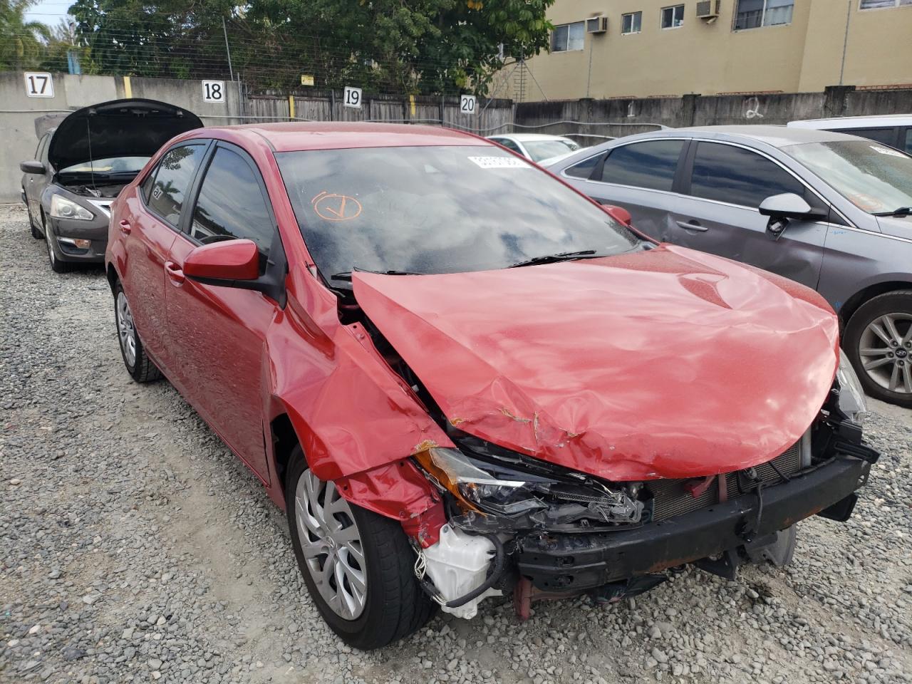 Photo 1 from auction – 2017 TOYOTA COROLLA L with VIN 5YFBURHE0HP660865