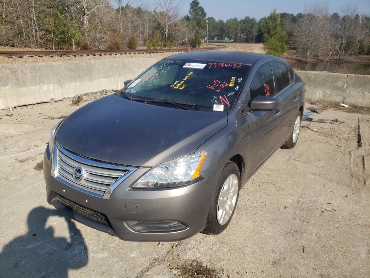 Photo 2 from auction – 2015 NISSAN SENTRA S with VIN 3N1AB7AP4FL646692