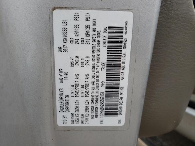 Photo 10 from auction – 2004 DODGE RAM 1500 S with VIN 1D7HA18N24S566151