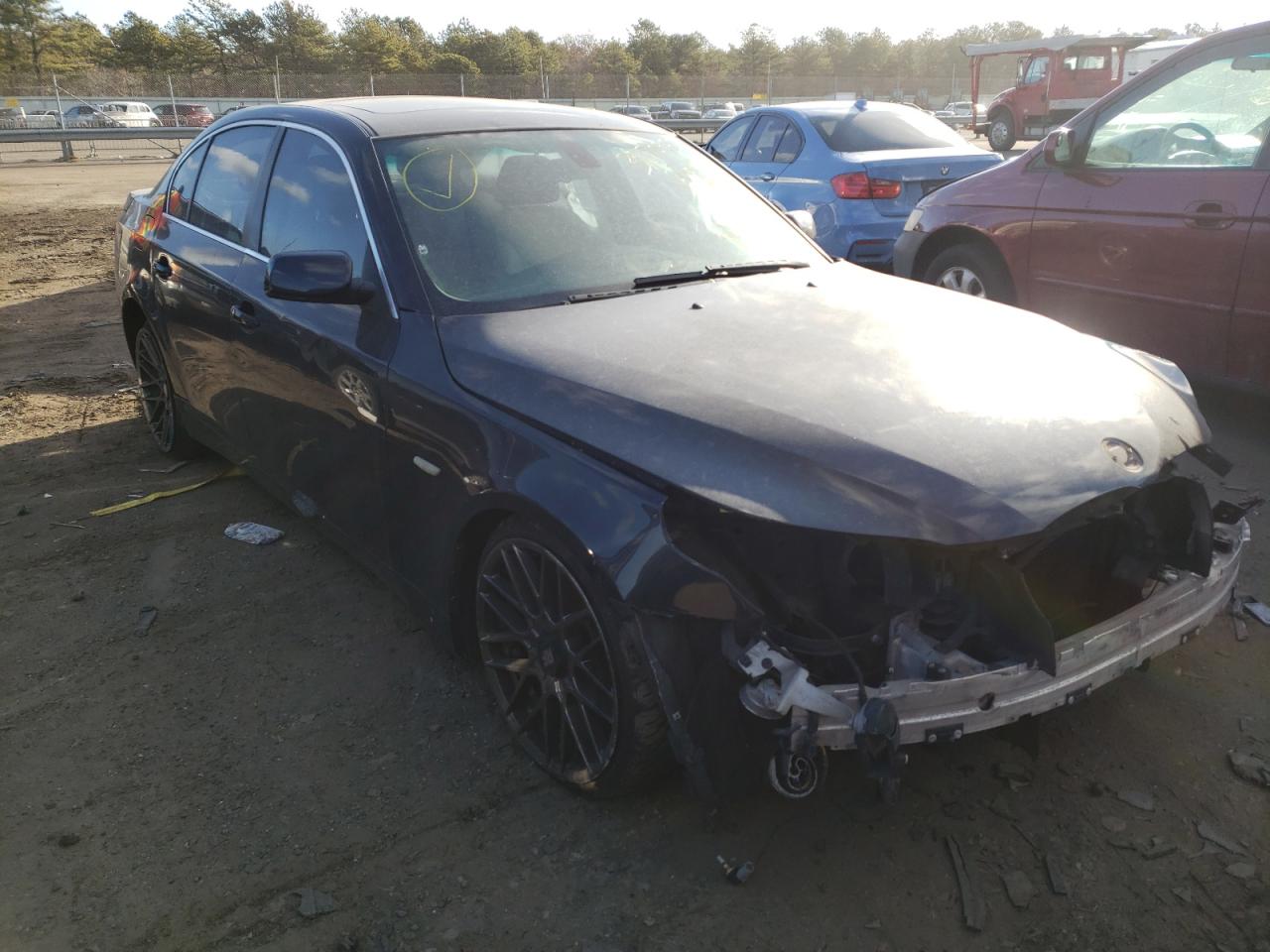 BMW 525 I 2007 with VIN WBANE53547CW64853 - Photo from auction