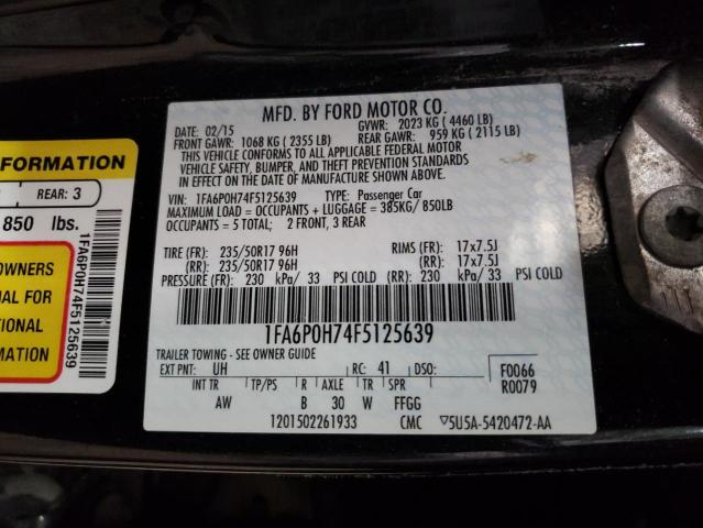 Photo 10 from auction – 2015 FORD FUSION with VIN 1FA6P0H74F5125639