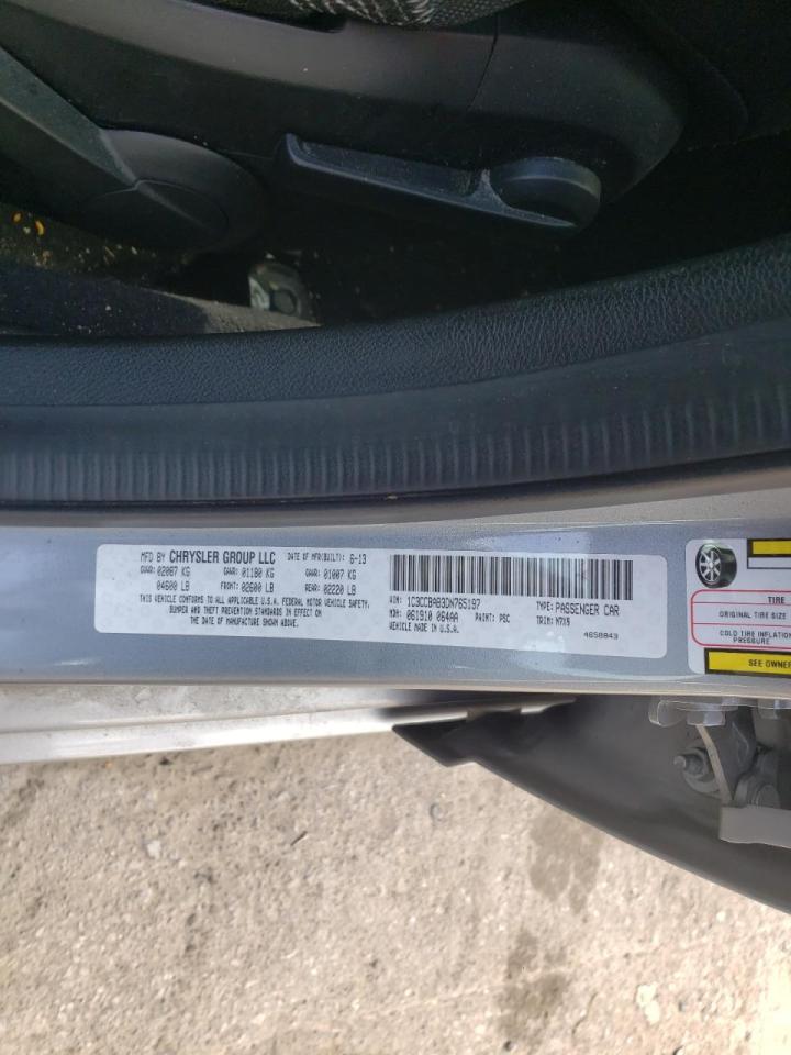 Photo 10 from auction – 2013 CHRYSLER 200 LX with VIN 1C3CCBAB3DN765197