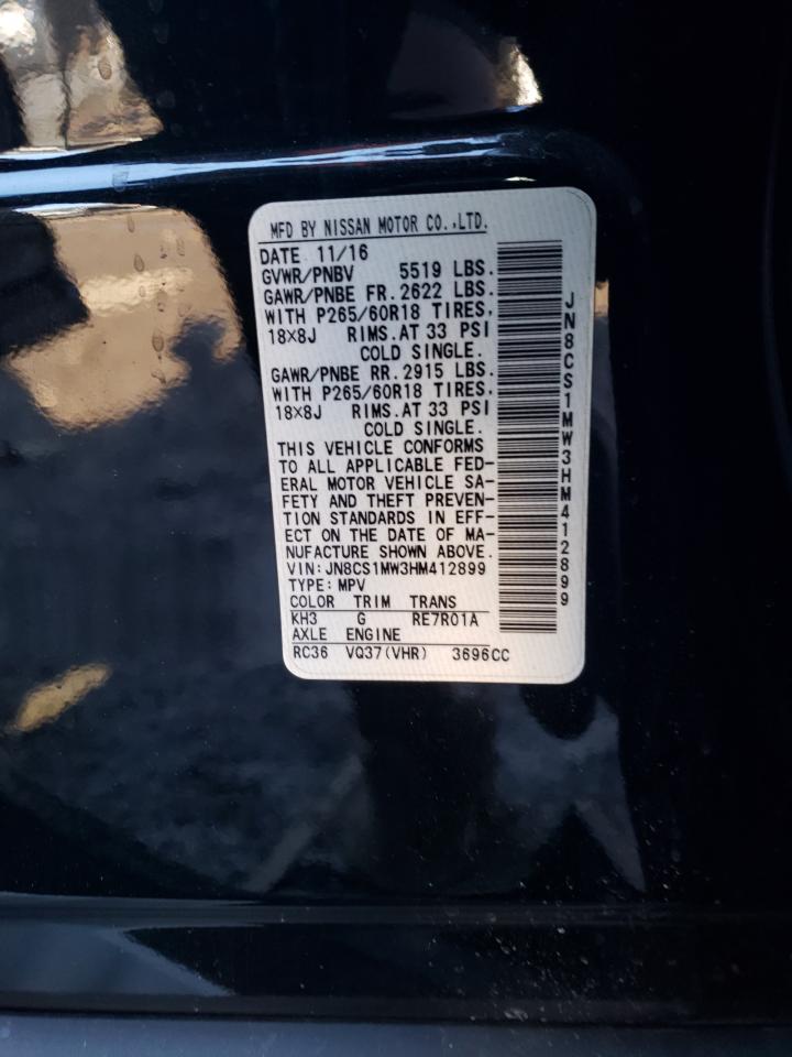 Photo 10 from auction – 2017 INFINITI QX70 with VIN JN8CS1MW3HM412899