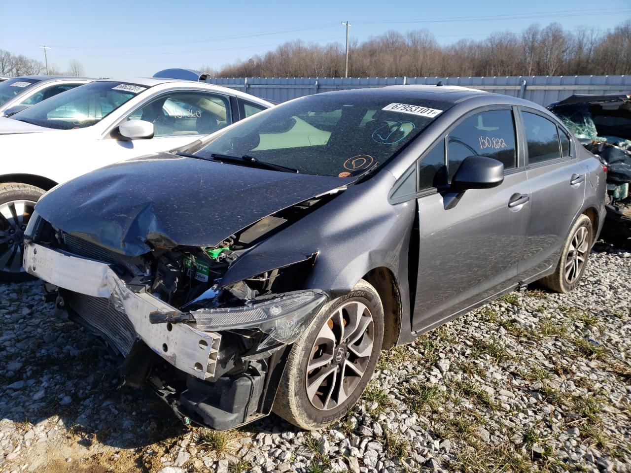 Photo 2 from auction – 2013 HONDA CIVIC EXL with VIN 19XFB2F90DE072612