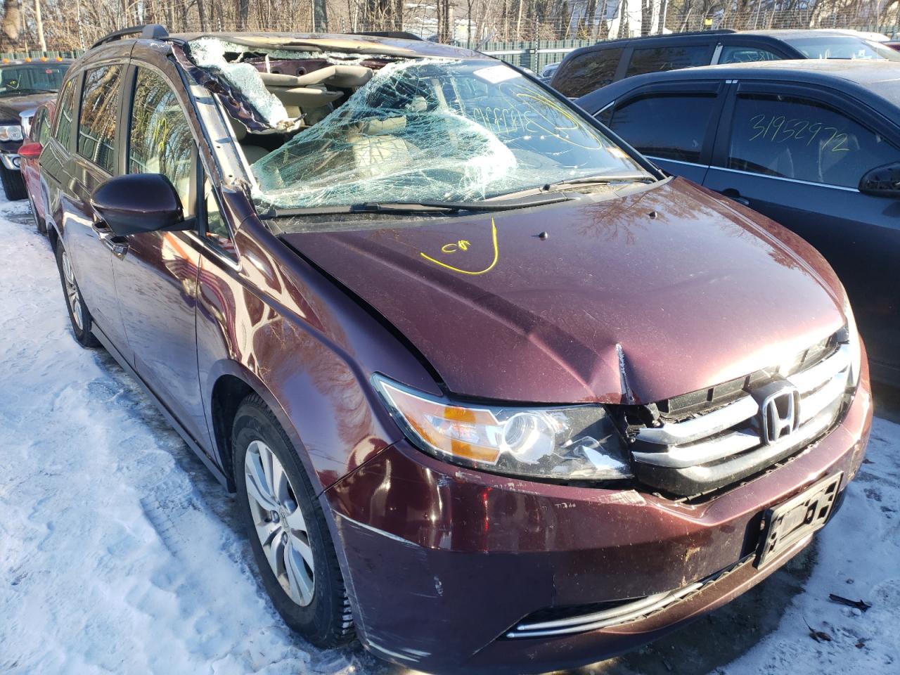Photo 9 from auction – 2015 HONDA ODYSSEY EX with VIN 5FNRL5H60FB021574