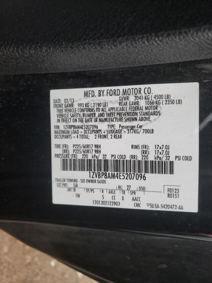 Photo 10 from auction – 2014 FORD MUSTANG with VIN 1ZVBP8AM4E5207096