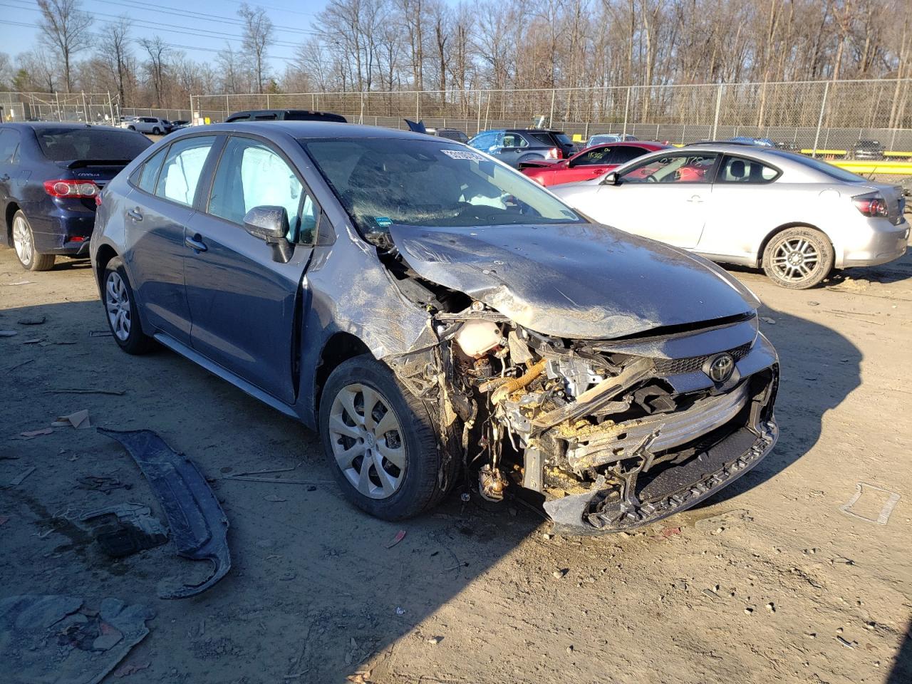 TOYOTA COROLLA LE 2021 with VIN 5YFEPMAE4MP161403 - Photo from auction