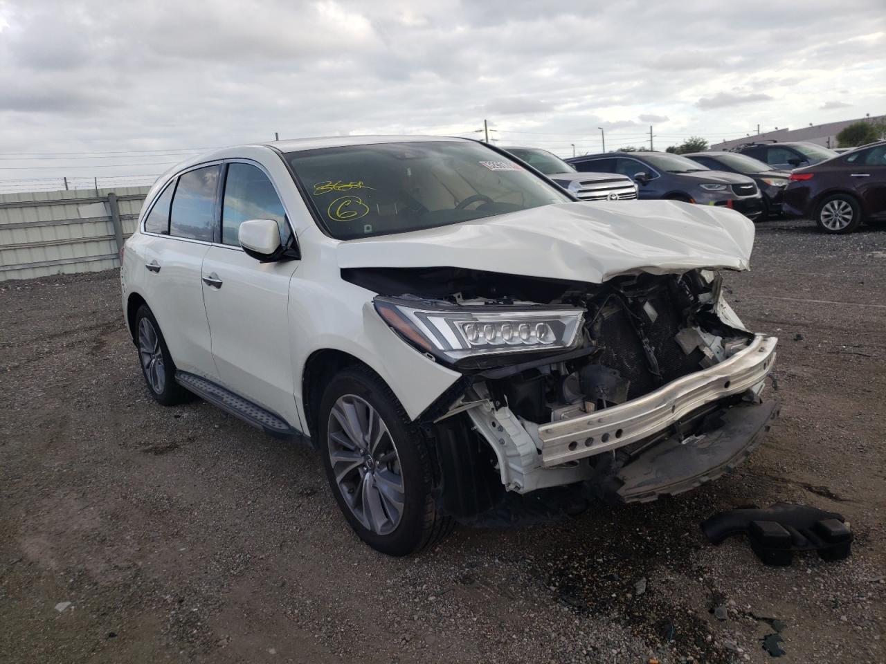 ACURA MDX TECHNO 2017 with VIN 5FRYD3H53HB013281 - Photo from auction