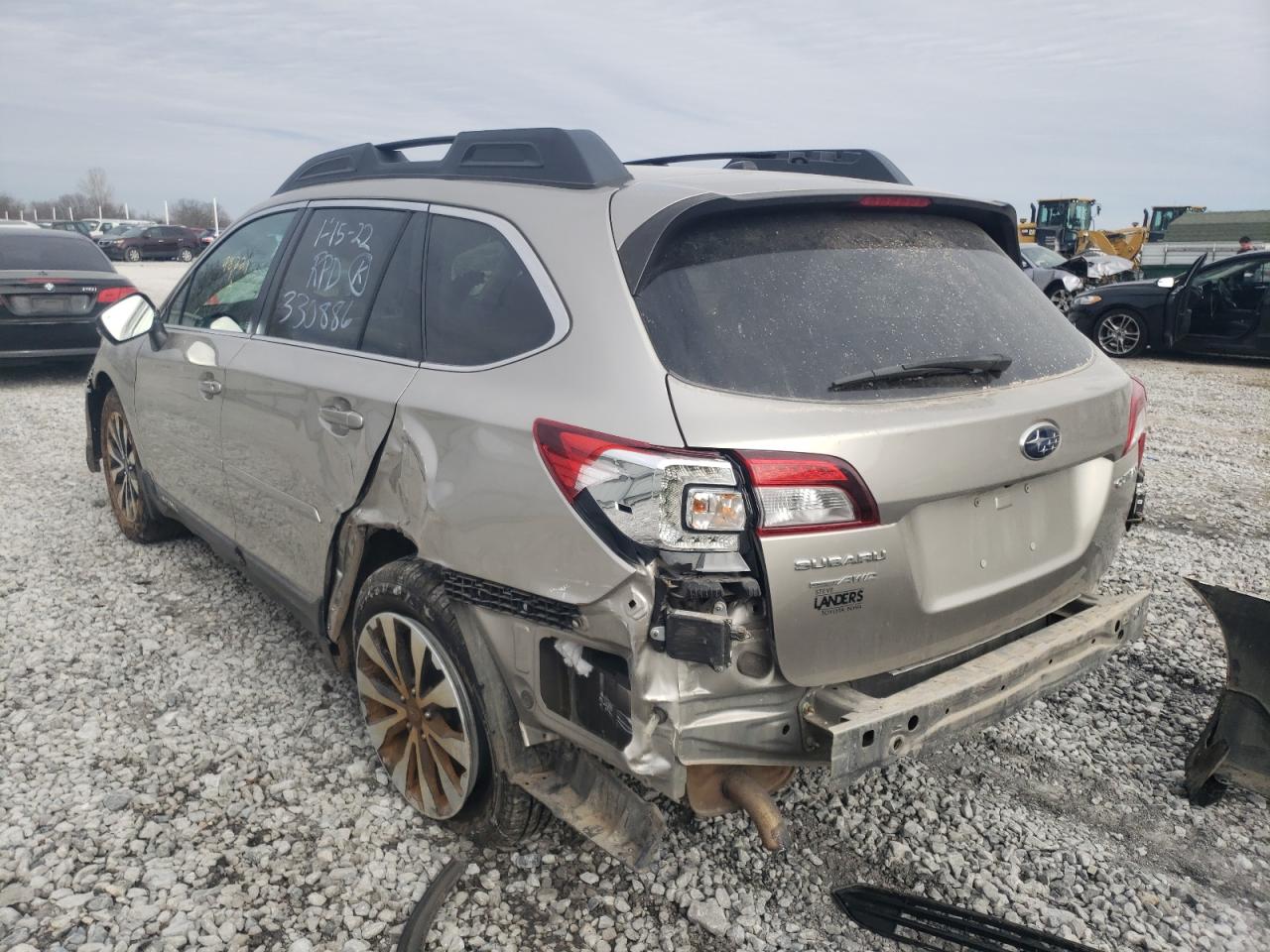 Photo 3 from auction – 2015 SUBARU OUTBACK 2. with VIN 4S4BSBNC6F3307886
