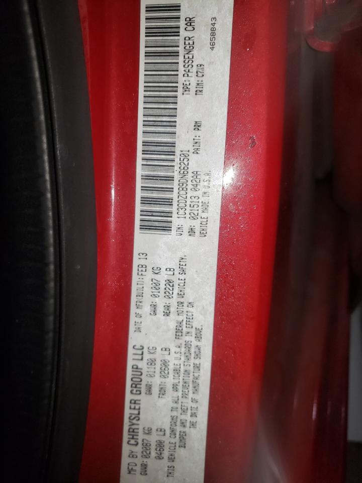 Photo 10 from auction – 2013 DODGE AVENGER SX with VIN 1C3CDZCB9DN662501