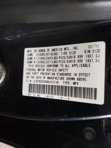 Photo 10 from auction – 2011 ACURA RDX TECHNO with VIN 5J8TB2H58BA005156