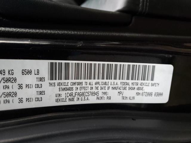 Photo 10 from auction – 2014 JEEP GRAND CHER with VIN 1C4RJFAG0EC570945