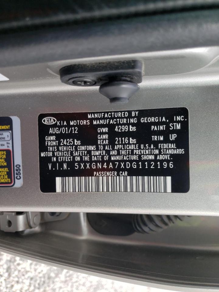 Photo 10 from auction – 2013 KIA OPTIMA EX with VIN 5XXGN4A7XDG112196
