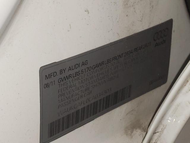 Photo 10 from auction – 2012 AUDI S4 PRESTIG with VIN WAUKGAFL0CA034303