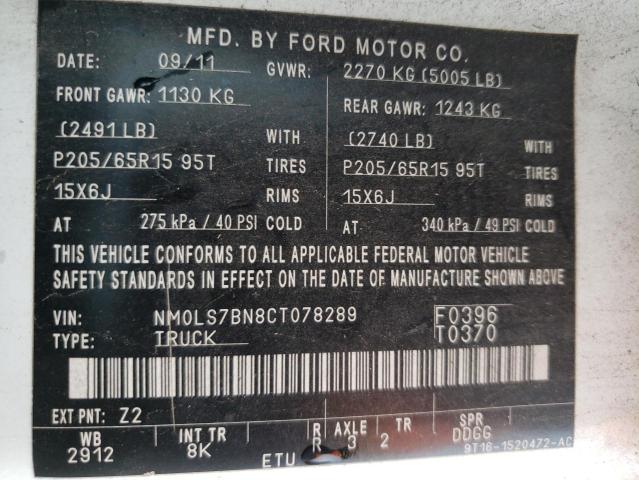 Photo 10 from auction – 2007 FORD TRANSIT with VIN NM0LS7BN8CT078289