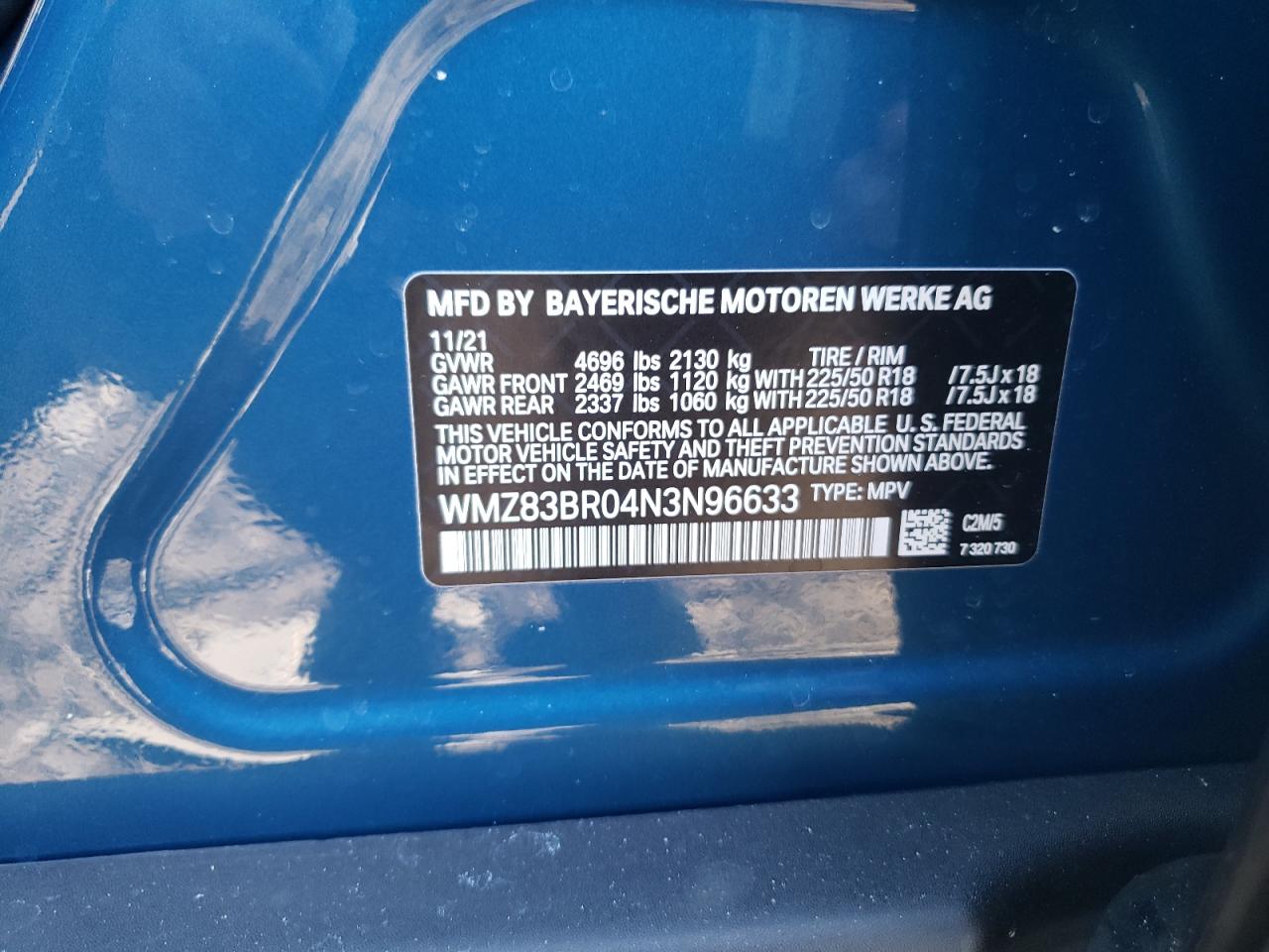 Photo 10 from auction – 2022 MINI COOPER S C with VIN WMZ83BR04N3N96633