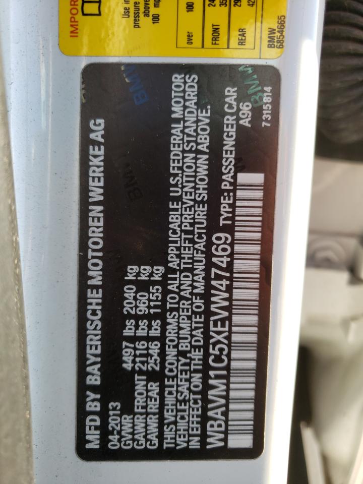 Photo 10 from auction – 2014 BMW X1 SDRIVE2 with VIN WBAVM1C5XEVW47469