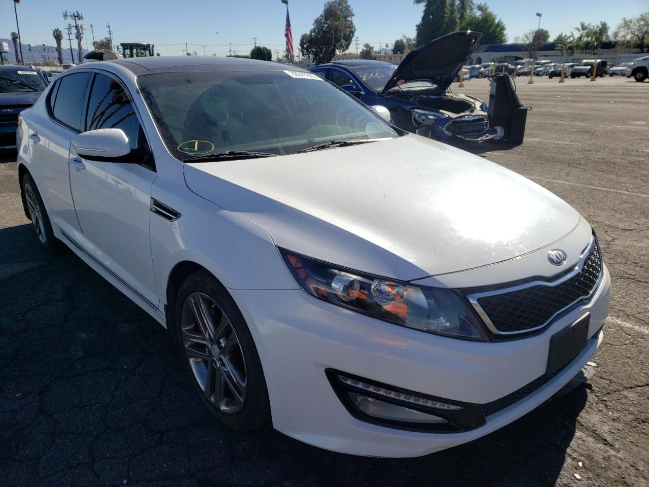 KIA OPTIMA SX 2013 with VIN 5XXGR4A66DG185464 - Photo from auction