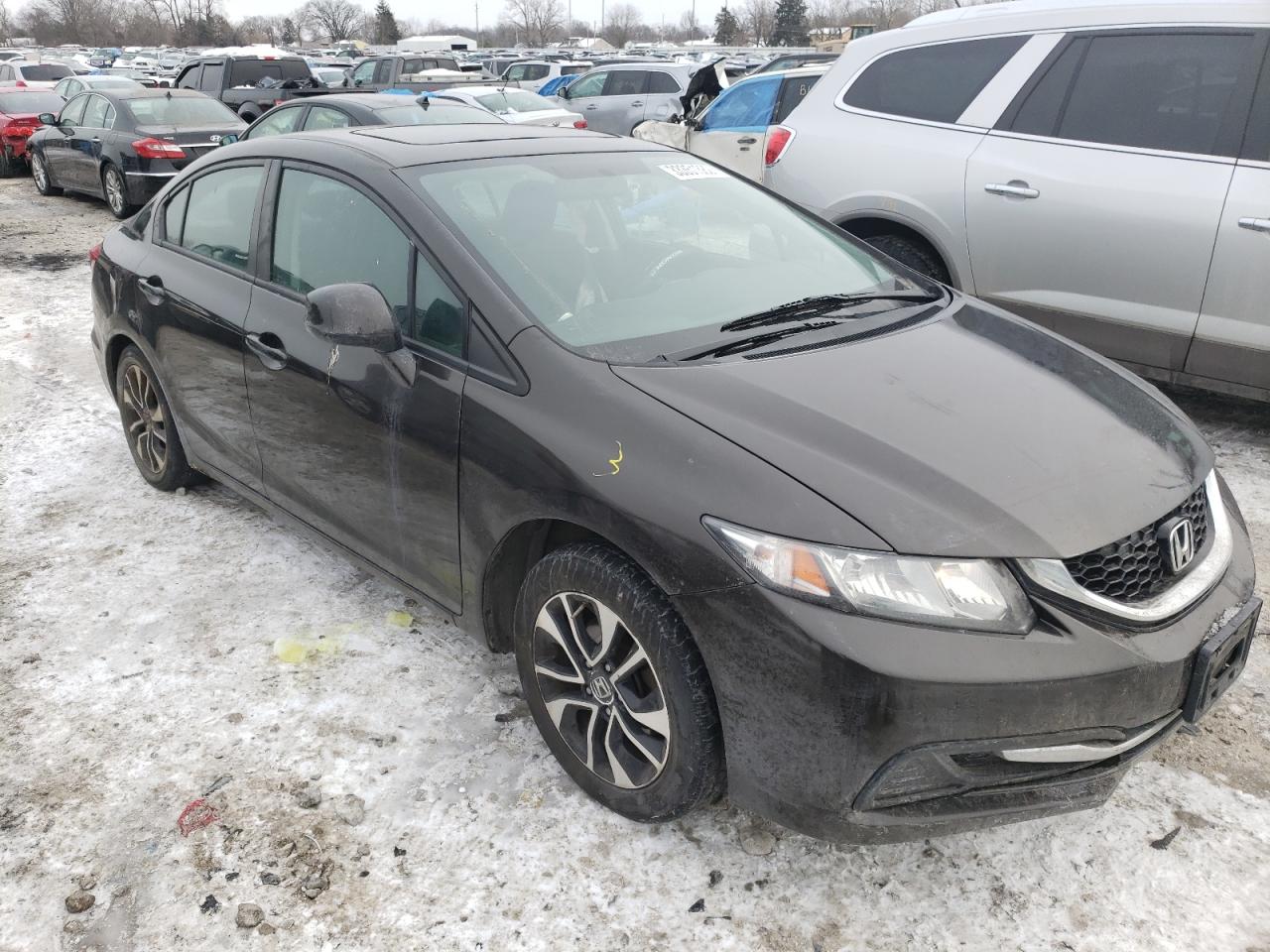 HONDA CIVIC EX 2013 with VIN 19XFB2F8XDE028947 - Photo from auction